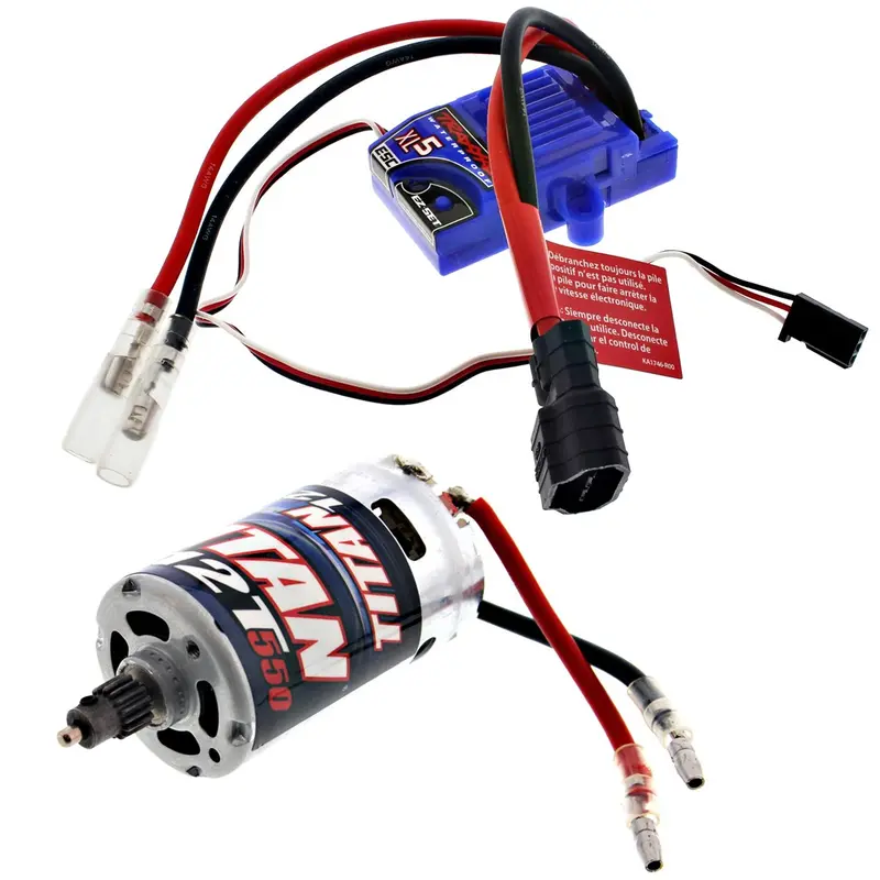 Traxxas 1/10 Stampede 2Wd Xl-5 Xl-5 Low Profile Waterproof Esc & Titan 550 Motor 1