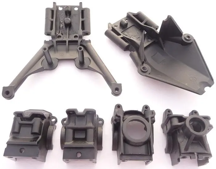 Traxxas 1/10 Stampede 4X4 Vxl Front & Rear Bulkheads & Differential Covers 1