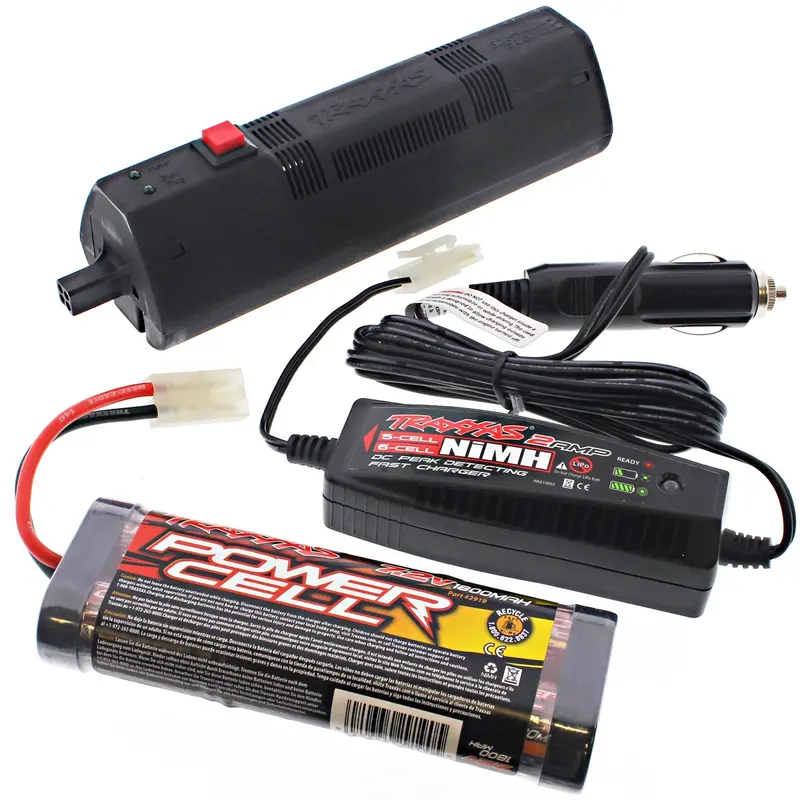Traxxas 1/10 T-Maxx 2.5 E-Z Start Control Box, Battery, & Car Charger 1