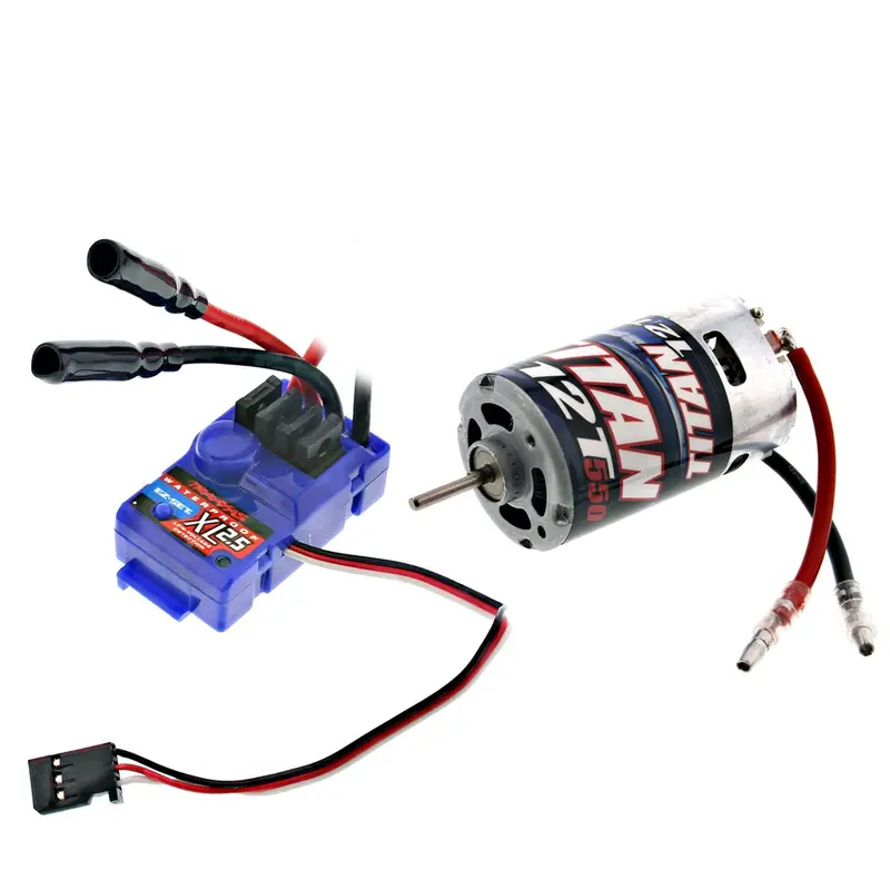 Traxxas 1/16 1/16 Grave Digger Xl-2.5 Esc & Titan 12T 550 Motor 1