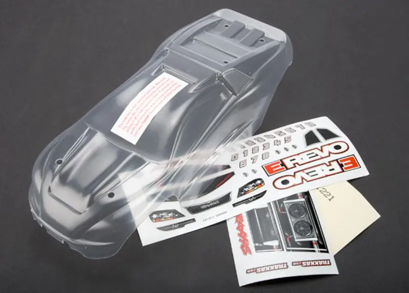 Traxxas 1/16 E-Revo Vxl Body, Clear, 7111 1