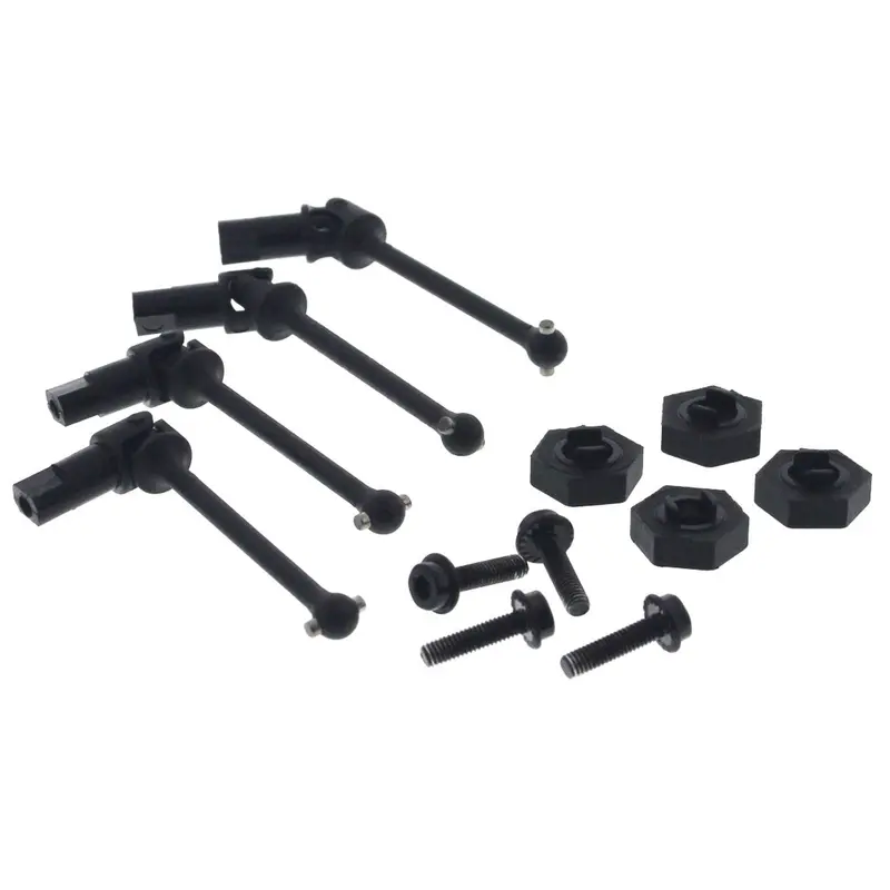 Traxxas 1/18 Latrax Sst Slash Front & Rear Drive Shafts & 12Mm Hex Wheel Hubs 1