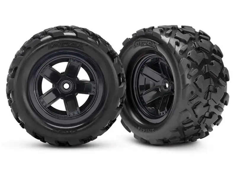 Traxxas 1/18 Latrax Teton Front & Rear Teton Tires & 12Mm Hex Wheels 1