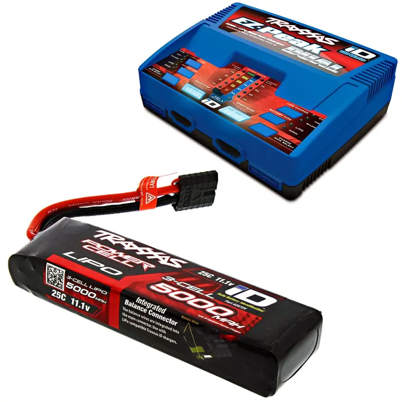 Traxxas 1/7 Xo-1 Supercar 11.1V 5000 Mah 3S Lipo Battery & Ez-Peak Charger 1