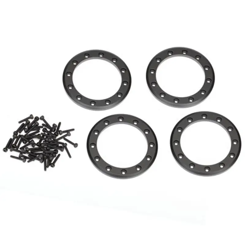 Traxxas 1.9" Beadlock Rings, Aluminum, Black, 8169T 1