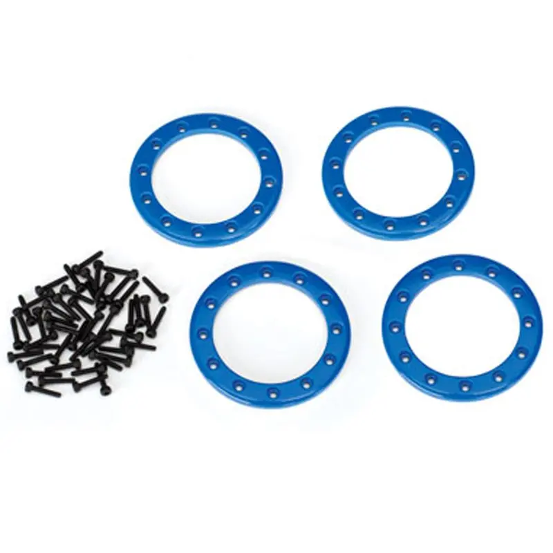 Traxxas 1.9" Beadlock Rings, Aluminum, Blue, 8169X 1