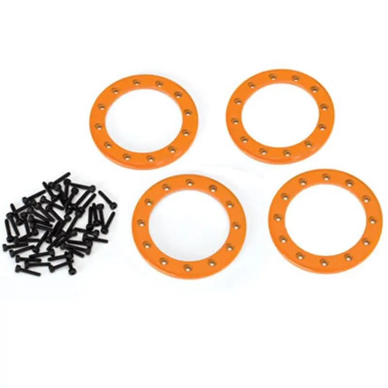 Traxxas 1.9" Beadlock Rings, Aluminum, Orange, 8169A 1