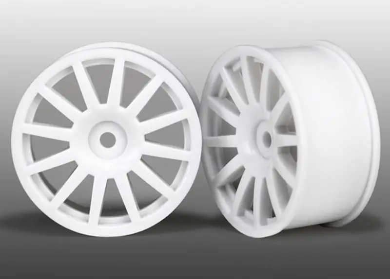 Traxxas 12-Spoke Wheels, White, Rally, 7571 1