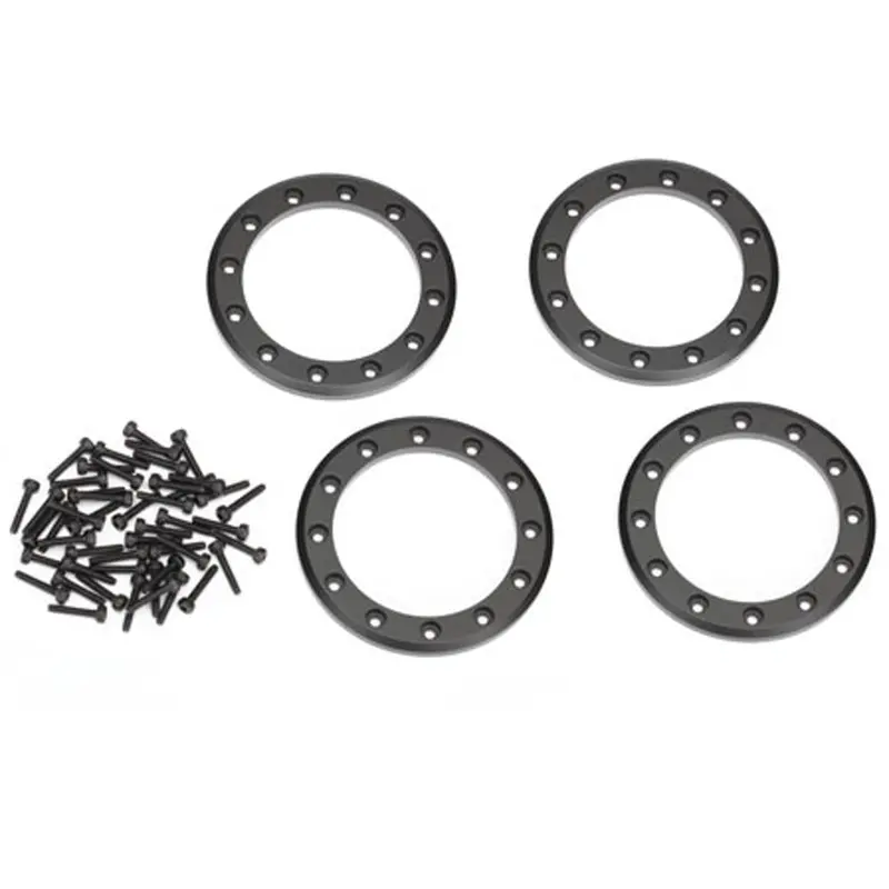 Traxxas 2.2" Beadlock Rings, Aluminum, Black, 8168T 1