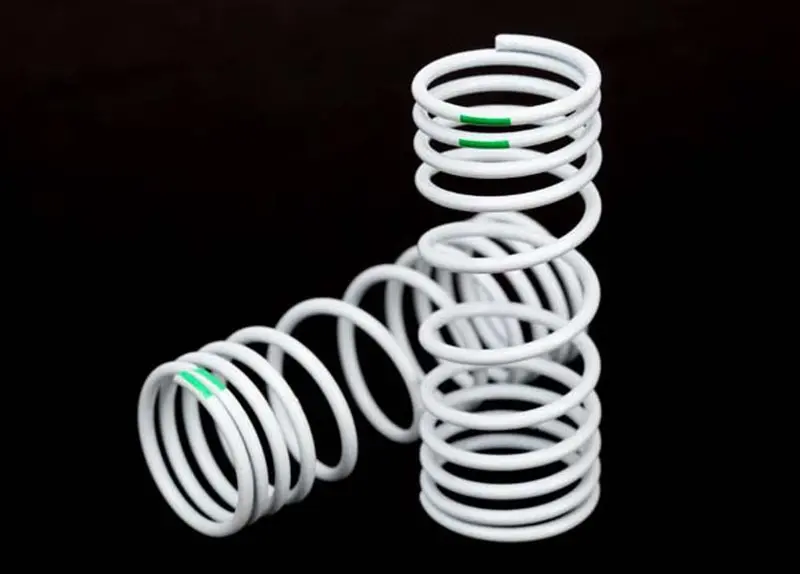 Traxxas 2 Front Springs -10% Rate Green, 6862 1