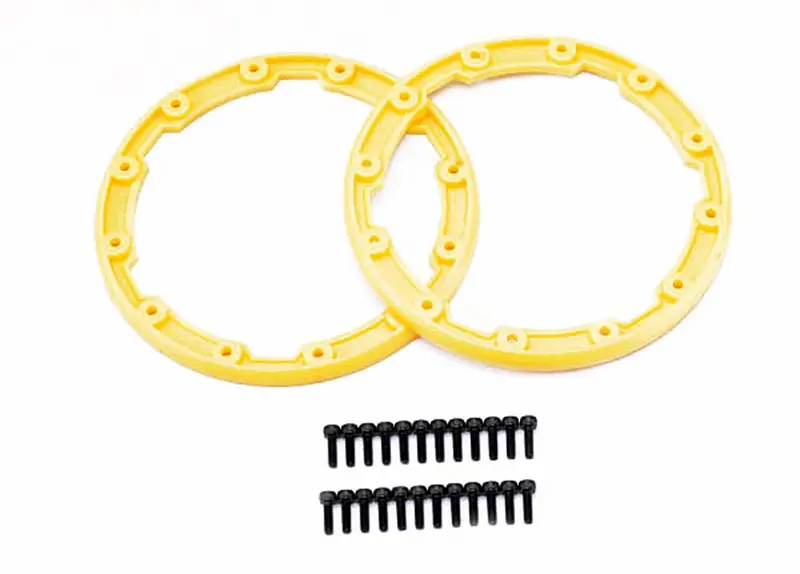 Traxxas 2 Sidewall Protector Beadlocks - Yellow, 5665 1