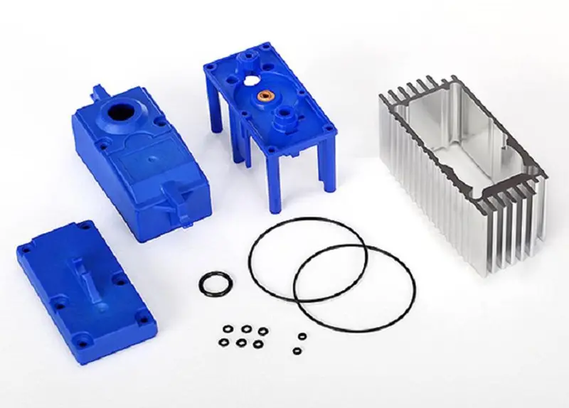 Traxxas 2085 Servo Case, Heatsink & Gaskets, 2086 1