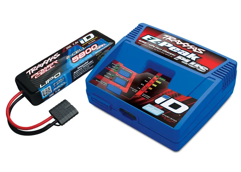 Traxxas 2S 5800Mah  Battery / Id Charger Completer Pack, 2992 1