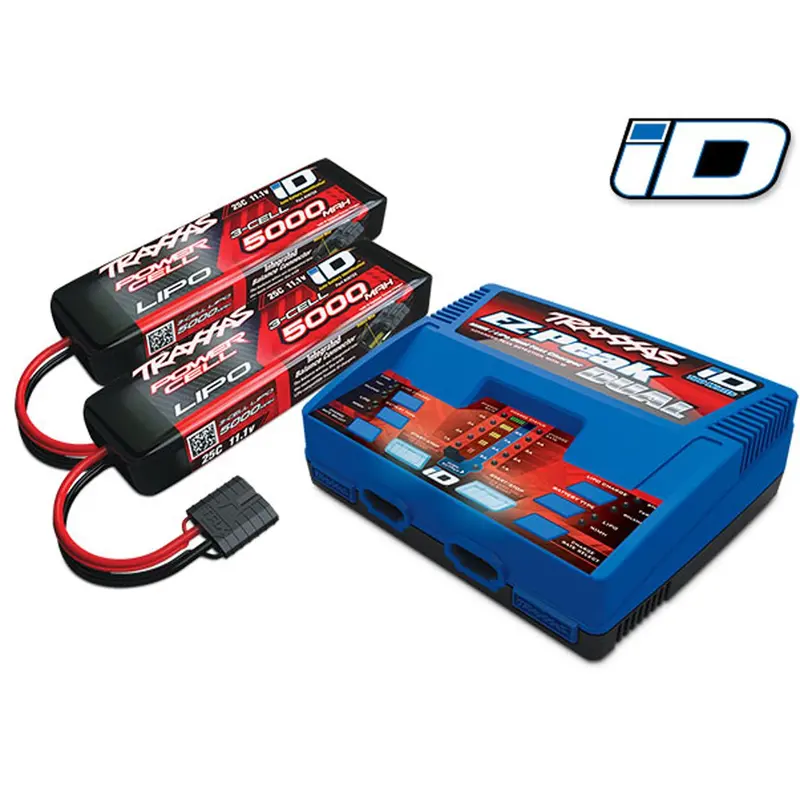 Traxxas 3S 5000Mah Battery / Id Charger Completer Pack, 2990 1