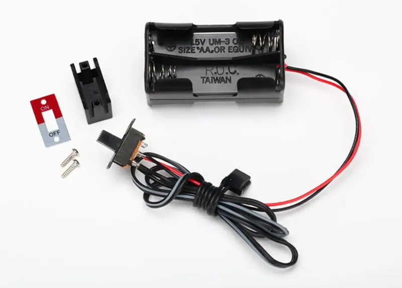 Traxxas 4-Cell Battery Holder & On/Off Switch, 3170X 1