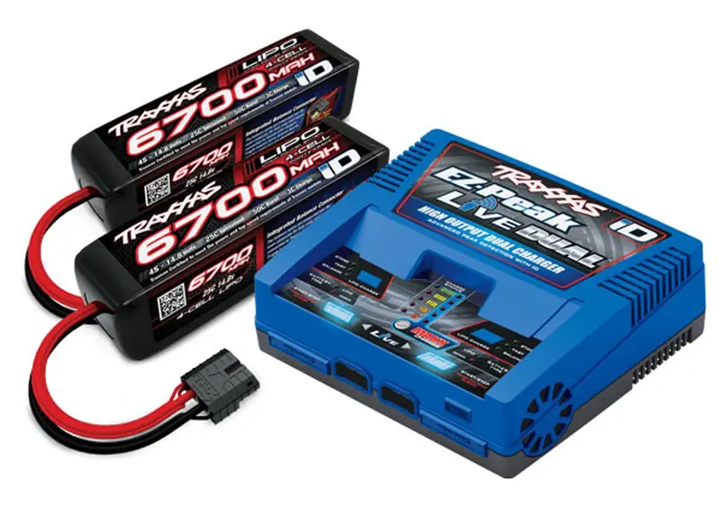 Traxxas 8S 6700Mah Battery / Id Charger Completer Pack, 2997 1