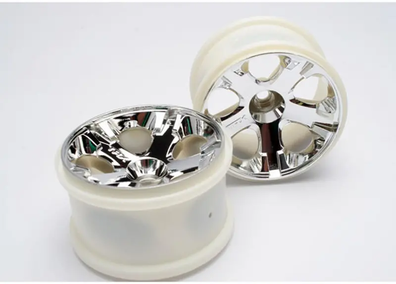 Traxxas All-Star 2.8" Wheels, Chrome, Nitro Front, 5577 1