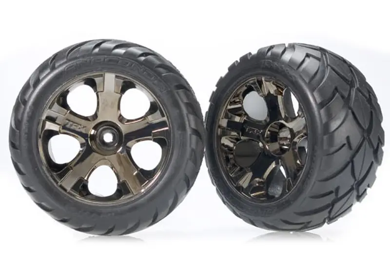 Traxxas Anaconda Tires, 2.8" All-Star Wheels, Blk Chrome, 3776A 1