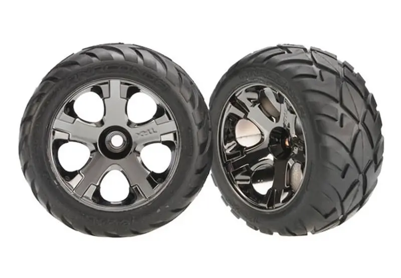 Traxxas Anaconda Tires, All-Star Wheels, Black Chrome, Nitro, 3777A 1