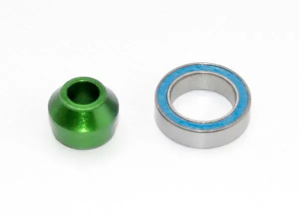 Traxxas Bearing Adaptor, Aluminum, Green, 6893G 1