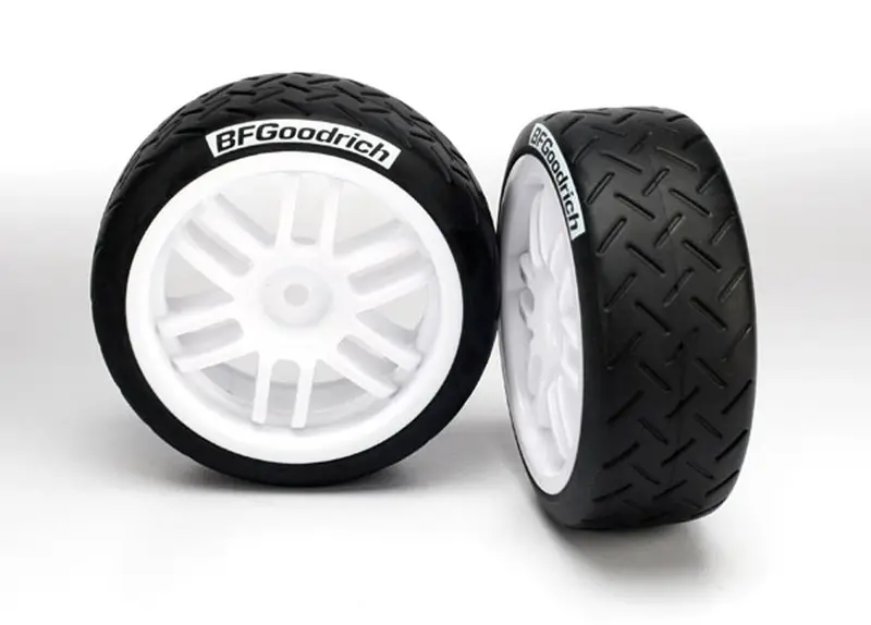 Traxxas Bf Goodrich Rally Tires, Rally Wheels, White, 7372R 1