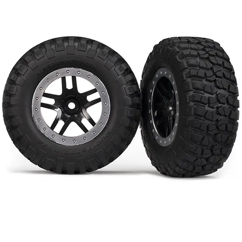Traxxas Bfg Mud-Terrain Tires, Sct Ss Wheel, Satin Chrome, 5883 1