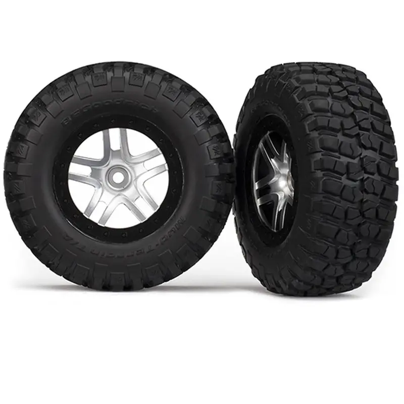 Traxxas Bfgoodrich Mud-Terrain Tire, Sct Wheel, Satin Chrome, 5877 1
