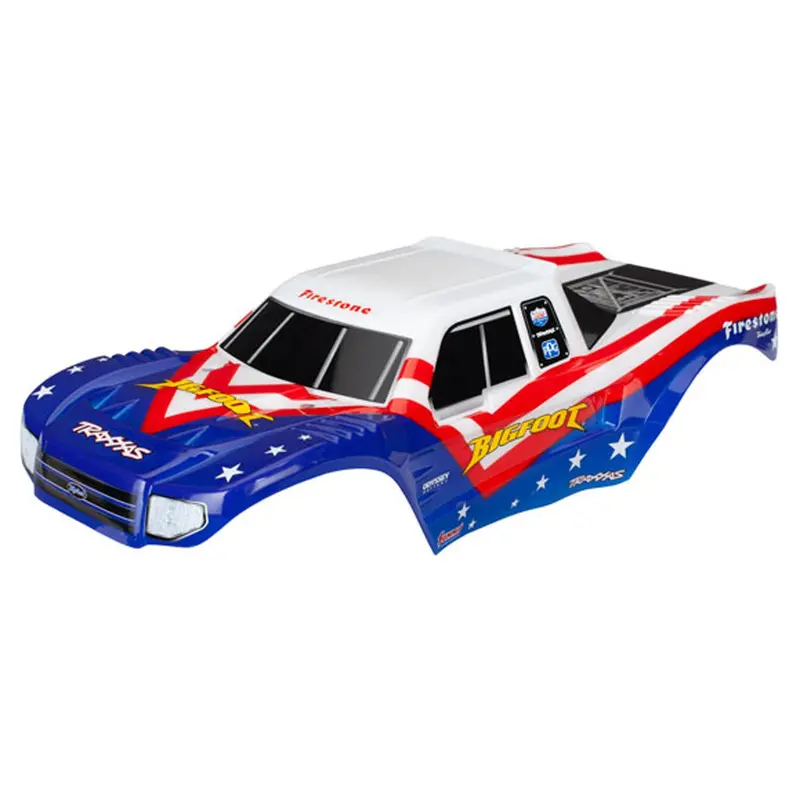 Traxxas Bigfoot Body, Painted, Red, White & Blue, 3676 1