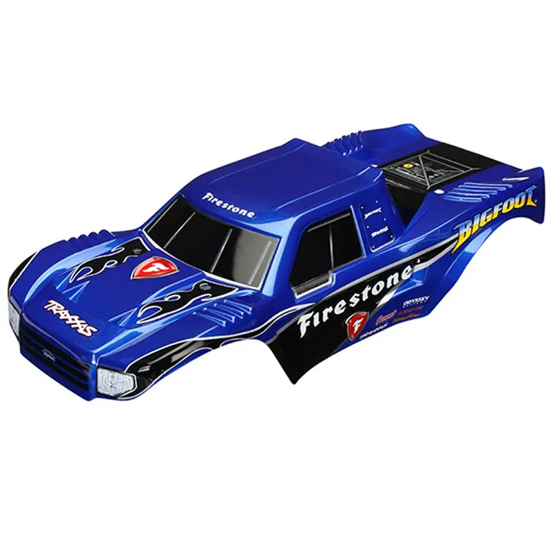 Traxxas Bigfoot Firestone Pre-Cut Body, Painted, Blue, 3658 1
