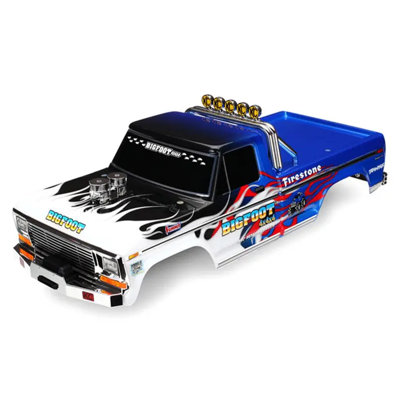 Traxxas Bigfoot No.1 1/10 Body, Flames &Decals, 3653 1