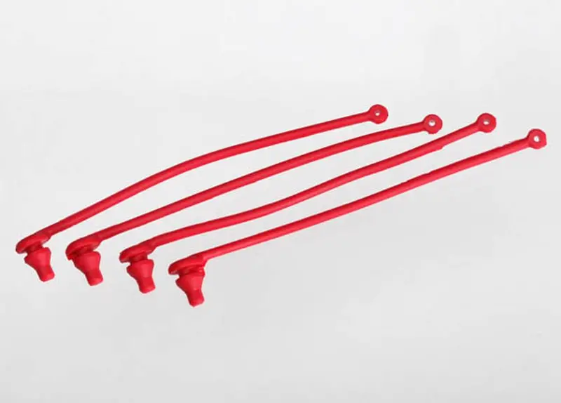 Traxxas Body Clip Retainers, Red, 5752 1