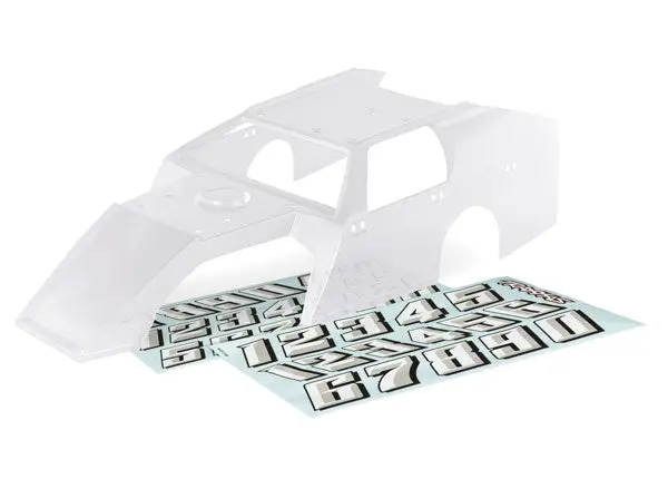 Traxxas Body, Slash® Modified Clear Body / Decal Sheets (*Does Not Include Clipless Mounting System), Tra-10411 1