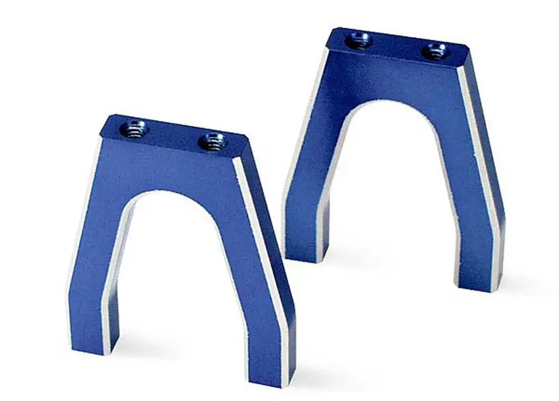 Traxxas Brake/Throttle Servo Mounts - Blue Aluminum, 4919X 1