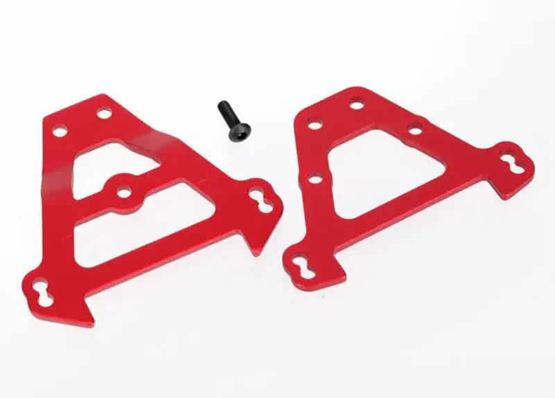 Traxxas Bulkhead Tie Bars - Red Aluminum, 5323R 1