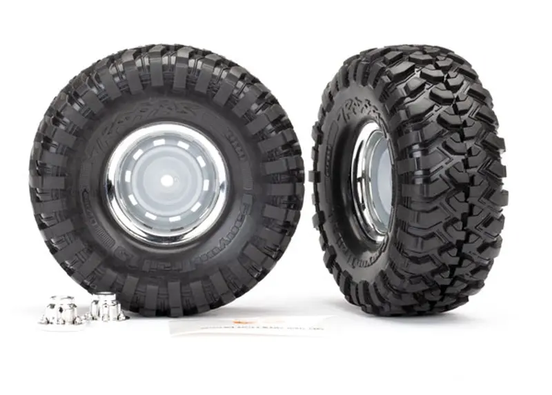 Traxxas Canyon Trail Tire, 1.9" Chrome Wheel, 8166 1