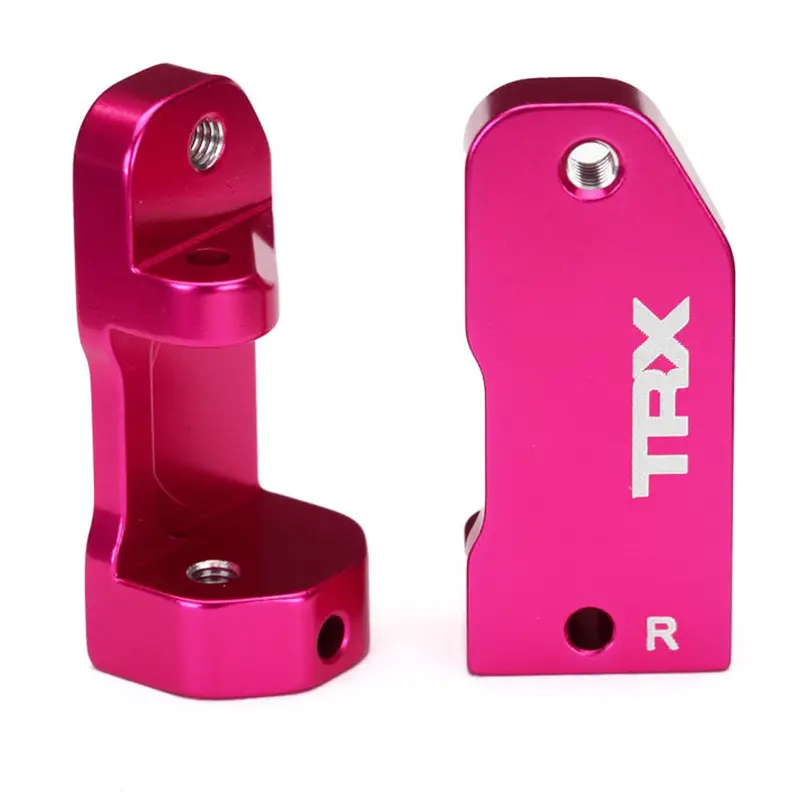 Traxxas Caster Blocks, Aluminum, 30 Degree, Pink, 3632P 1