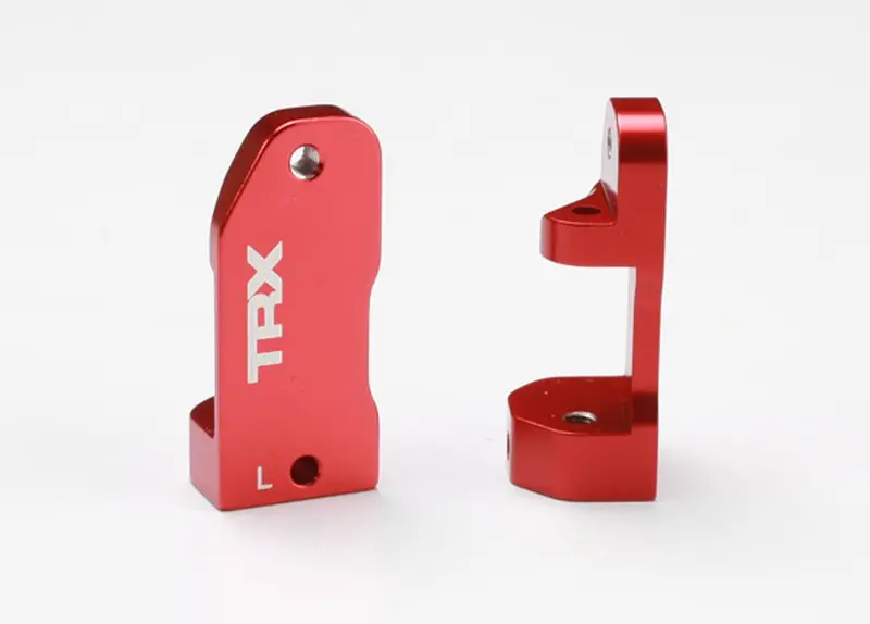 Traxxas Caster Blocks, Aluminum, 30 Degree, Red, 3632X 1