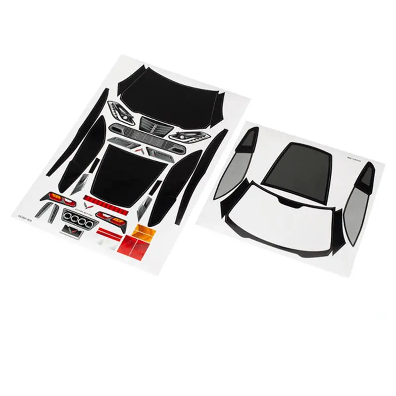 Traxxas Chevrolet Corvette Z06 Decal Sheets, 8387 1