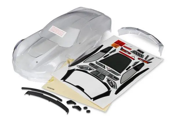 Traxxas Chevy Corvette Z06 Body, Clear, 8386 1