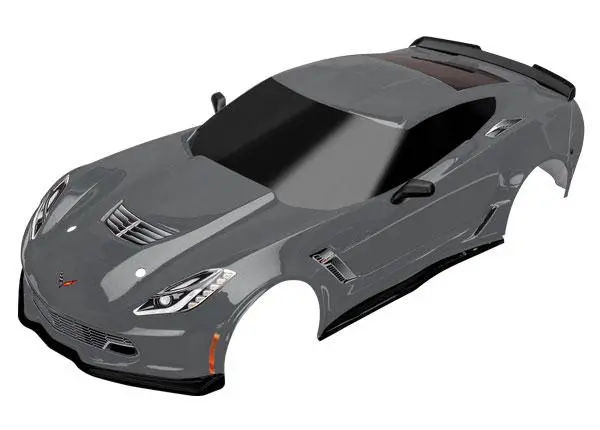 Traxxas Chevy Corvette Z06 Body, Gray, 8386A 1