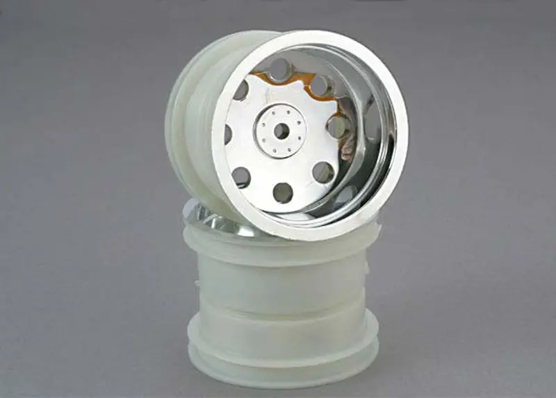 Traxxas Chrome 2.2" Wheel, Front, Dyeable, 3673 1