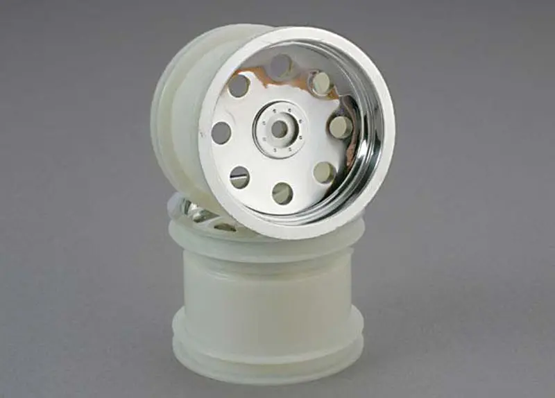 Traxxas Chrome 2.2" Wheel, Rear, Dyeable, 3672 1