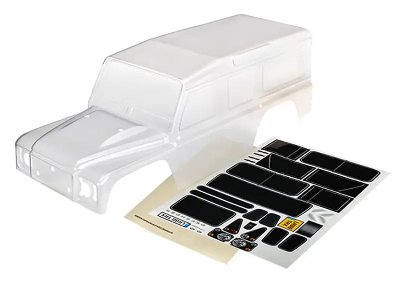 Traxxas Clear Land Rover Defender Body & Decals, 8011 1