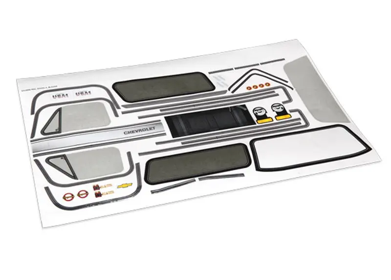 Traxxas Decal Sheet, 1979 Chevrolet Blazer, 8131 1