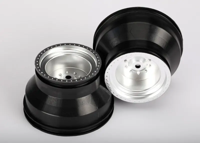 Traxxas Dual Profile Wheels, Satin Chrome, 2Wd Electric Rear, 3664 1