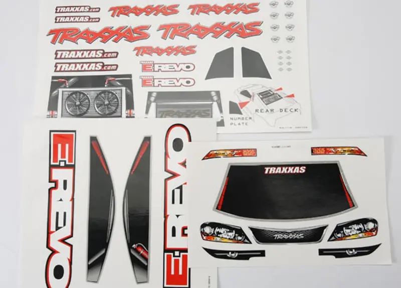 Traxxas E-Revo Decal Sheets, 5613 1