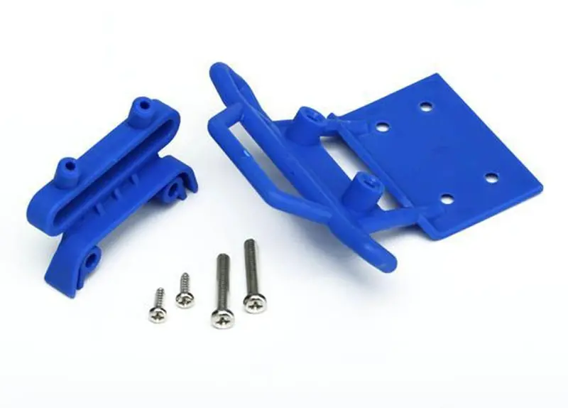 Traxxas Front Bumper & Mount, Blue, 3621X 1