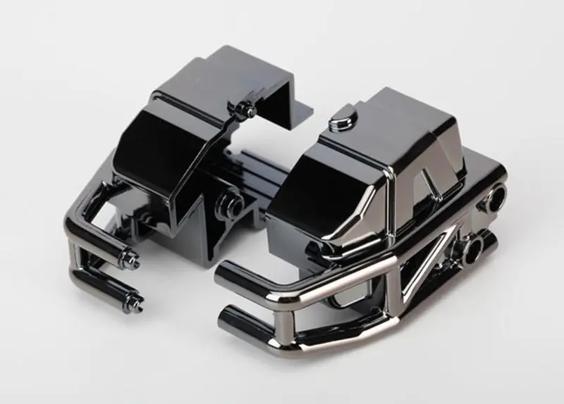 Traxxas Front Left & Right Bumper, Black Chrome, 6935 1