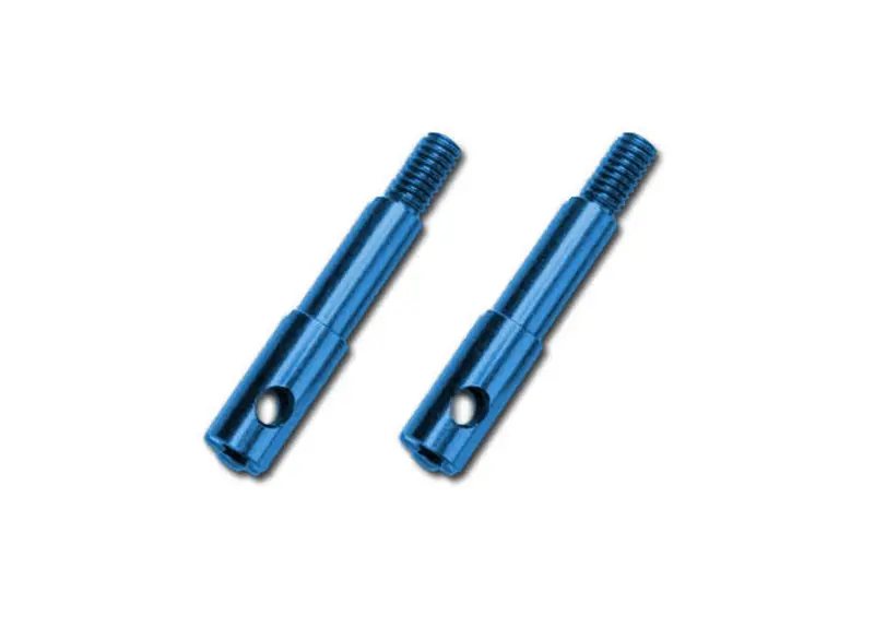 Traxxas Front Left/Right Wheel Spindles, Aluminum, Blue, 5537X 1