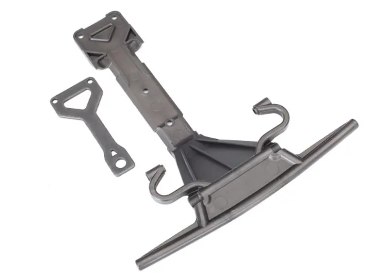 Traxxas Front Plastic Skidplate & Steal Support Plate, 8537 1